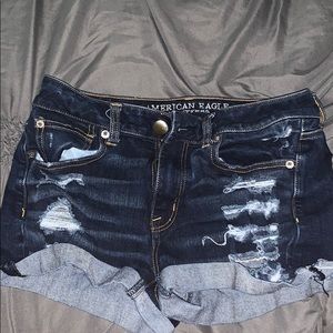 Blue jean shorts